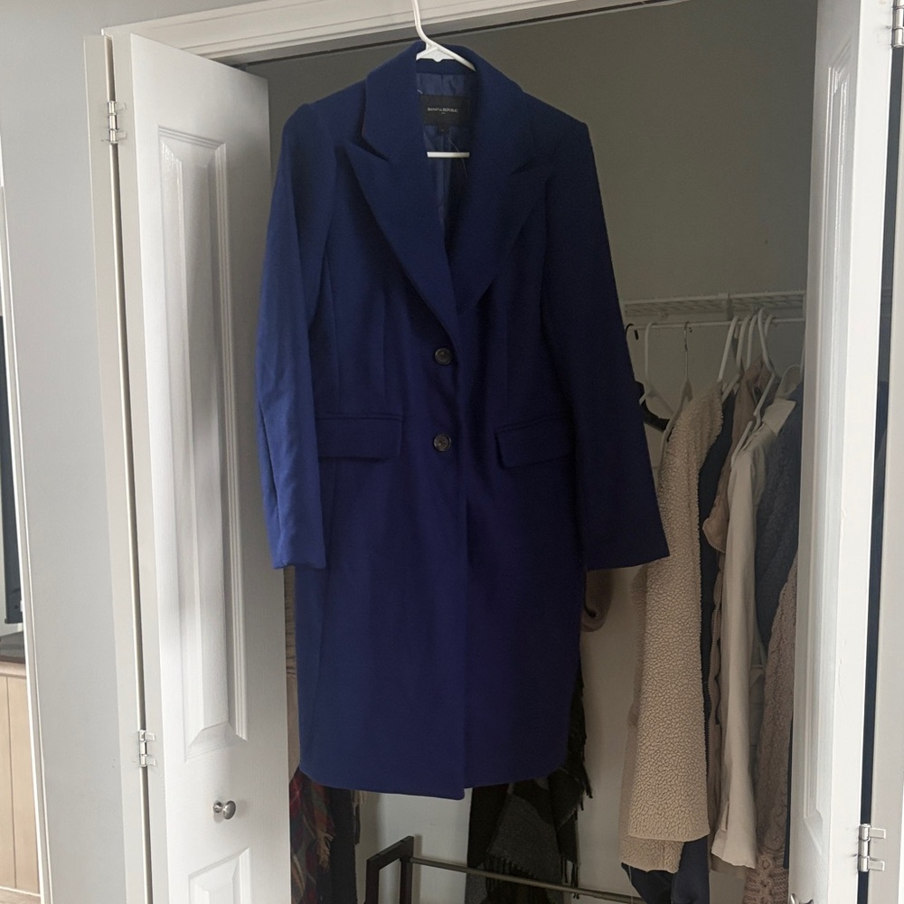 Banana Republic Royal Blue Trench Coat